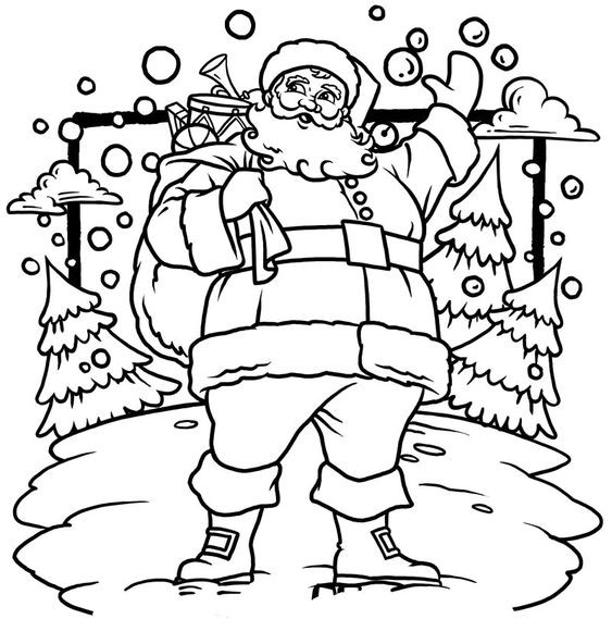 Coloriages Père Noel