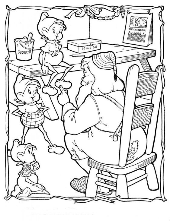 Coloriages Père Noel