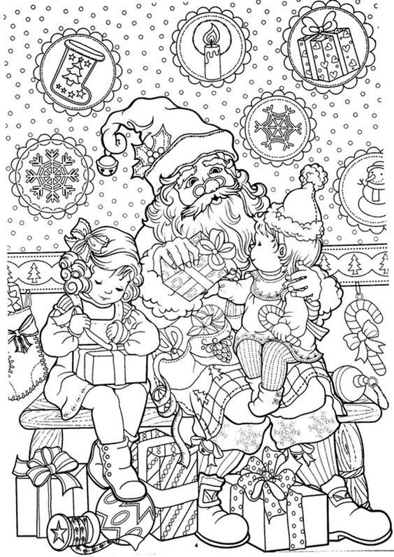 Coloriages Père Noel