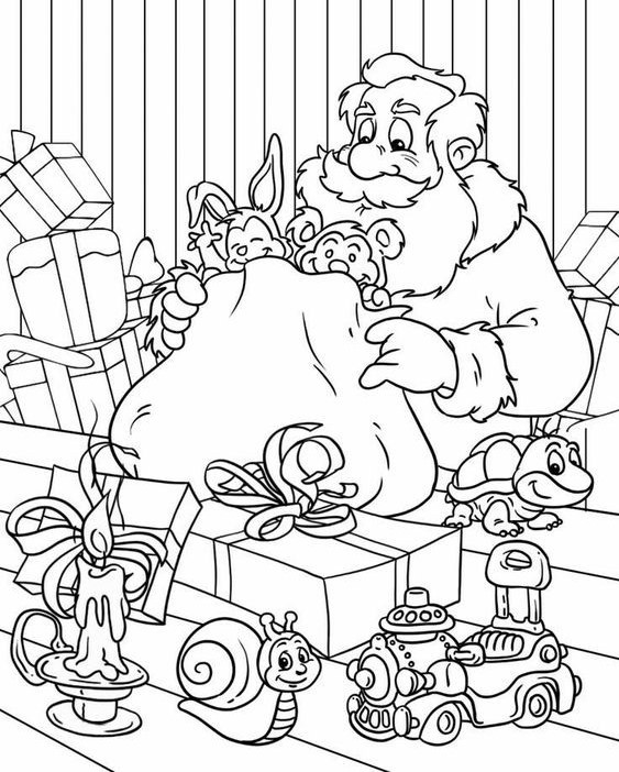 Coloriages Père Noel