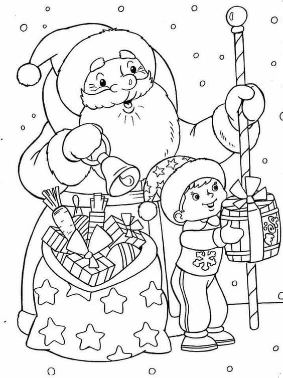 Coloriages Père Noel