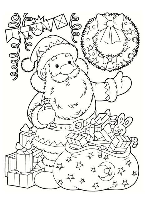 Coloriages Père Noel
