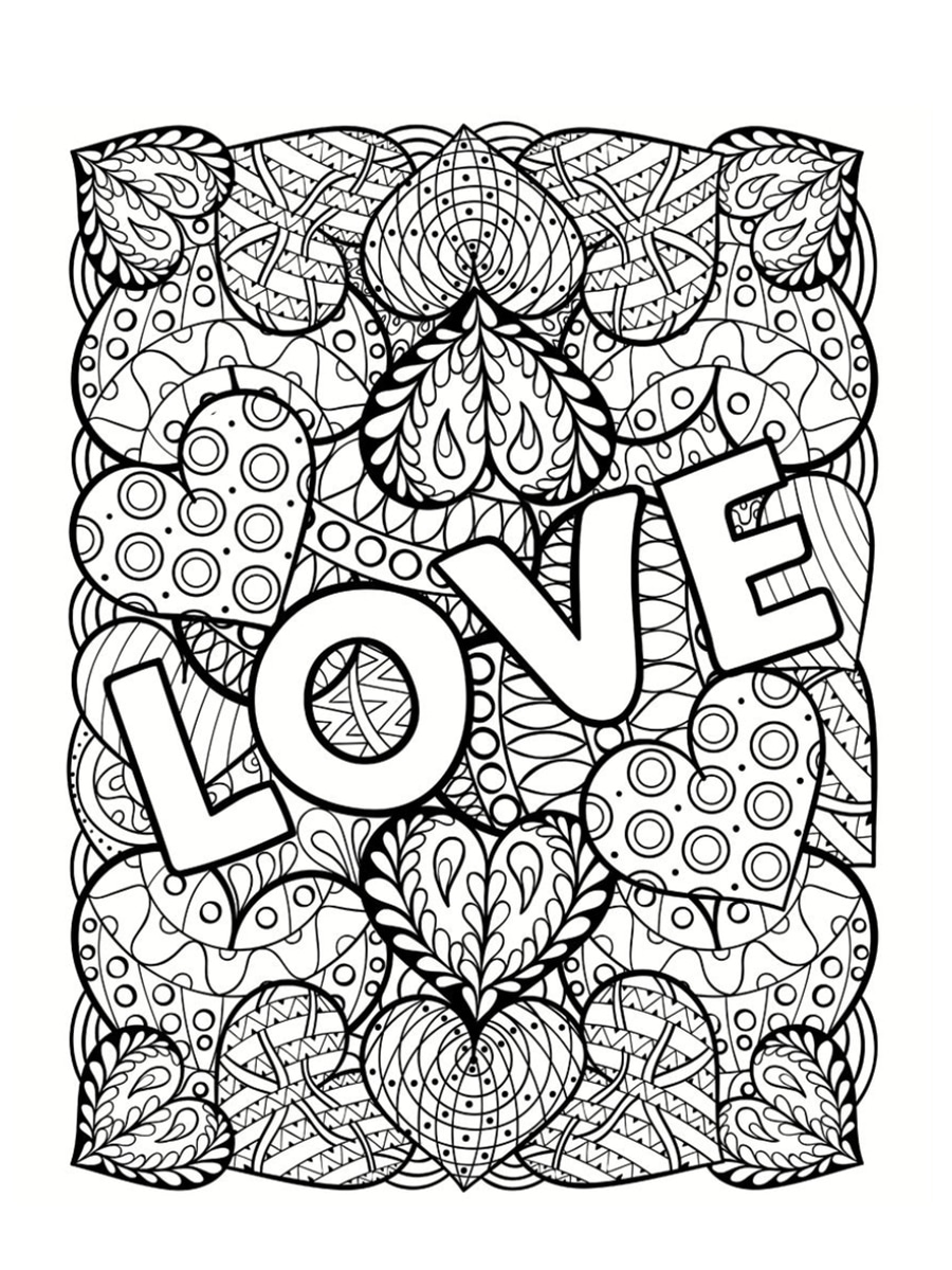 Coloriage saint valentin 40 dessins a imprimer