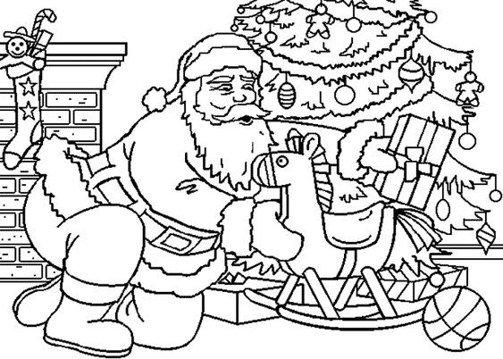 Coloriages Père Noel