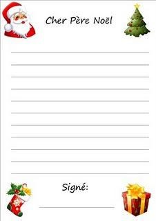 Ma lettre au Père Noel